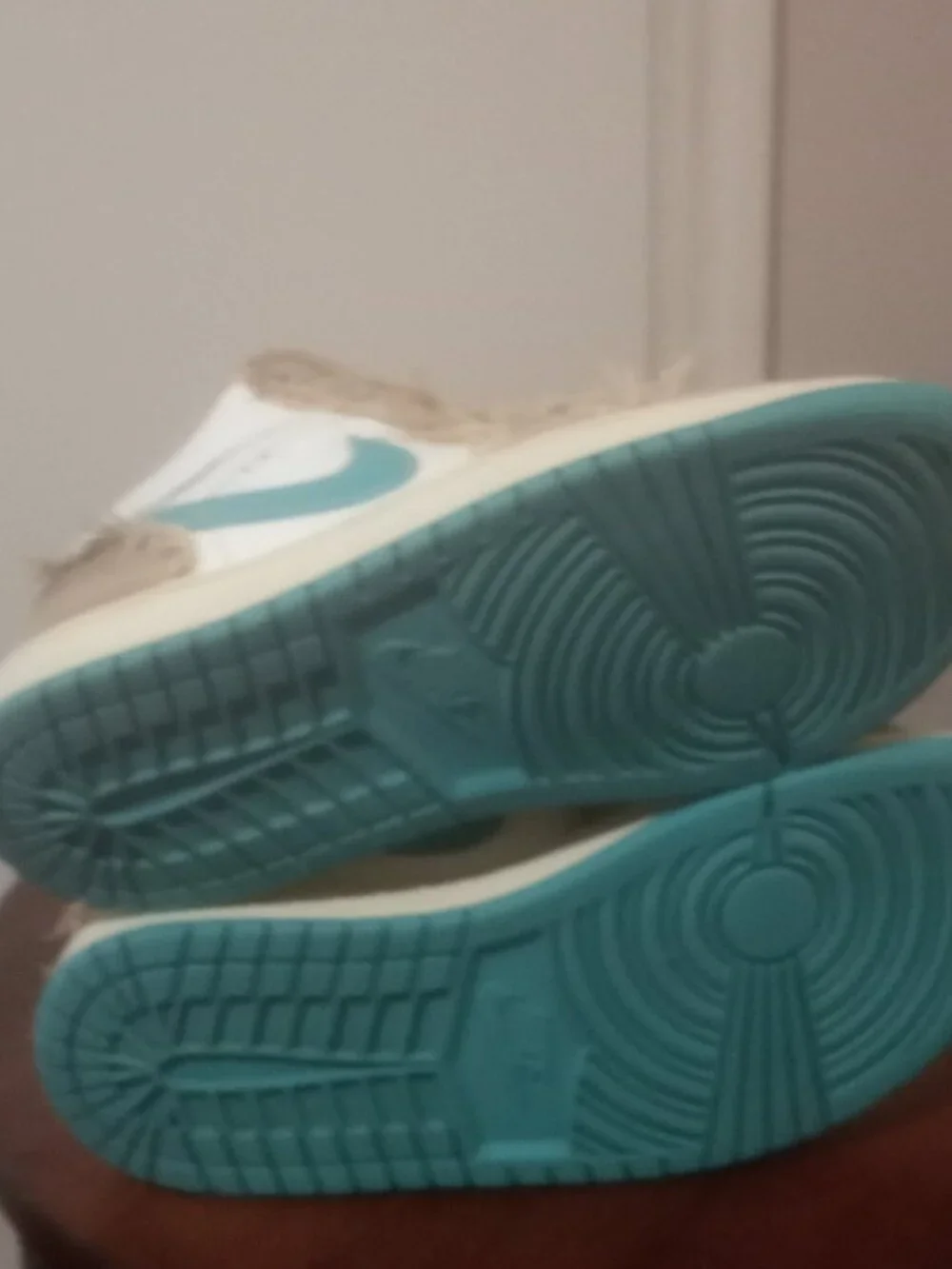 Women's Nike Air Jordan 1 Low SE Shoes Sesame Dusty Cactus HF4983-252 Size 7.5